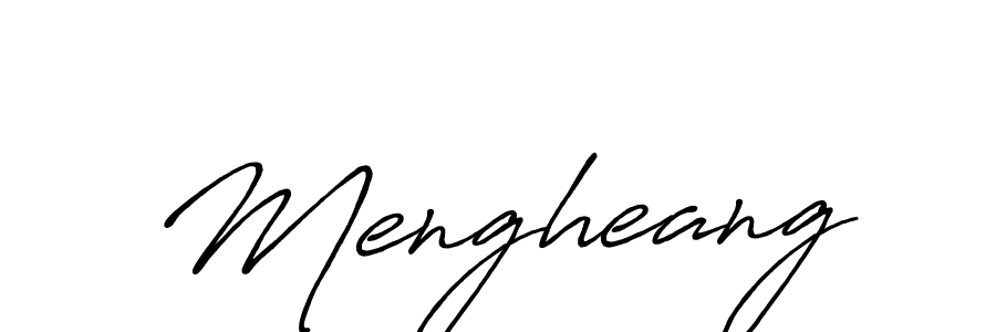 How to make Mengheang name signature. Use Antro_Vectra_Bolder style for creating short signs online. This is the latest handwritten sign. Mengheang signature style 7 images and pictures png