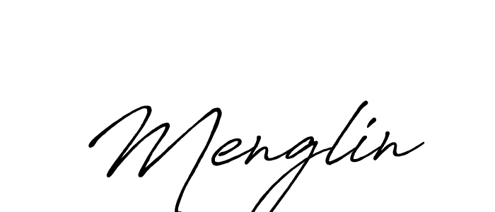 Once you've used our free online signature maker to create your best signature Antro_Vectra_Bolder style, it's time to enjoy all of the benefits that Menglin name signing documents. Menglin signature style 7 images and pictures png