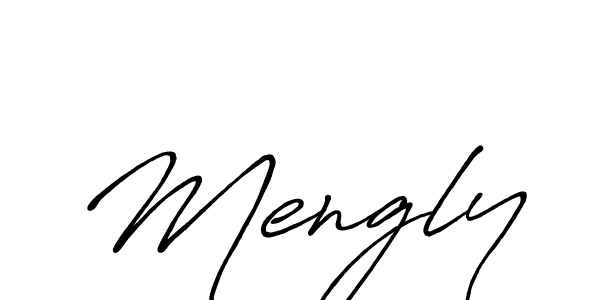 Use a signature maker to create a handwritten signature online. With this signature software, you can design (Antro_Vectra_Bolder) your own signature for name Mengly. Mengly signature style 7 images and pictures png