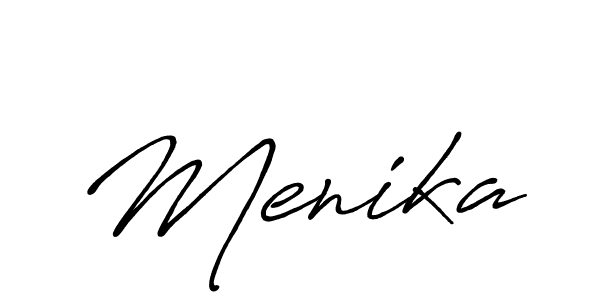 Also You can easily find your signature by using the search form. We will create Menika name handwritten signature images for you free of cost using Antro_Vectra_Bolder sign style. Menika signature style 7 images and pictures png