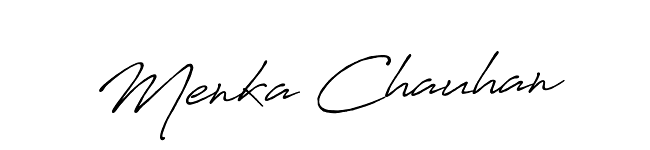 It looks lik you need a new signature style for name Menka Chauhan. Design unique handwritten (Antro_Vectra_Bolder) signature with our free signature maker in just a few clicks. Menka Chauhan signature style 7 images and pictures png