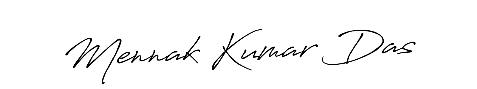 The best way (Antro_Vectra_Bolder) to make a short signature is to pick only two or three words in your name. The name Mennak Kumar Das include a total of six letters. For converting this name. Mennak Kumar Das signature style 7 images and pictures png