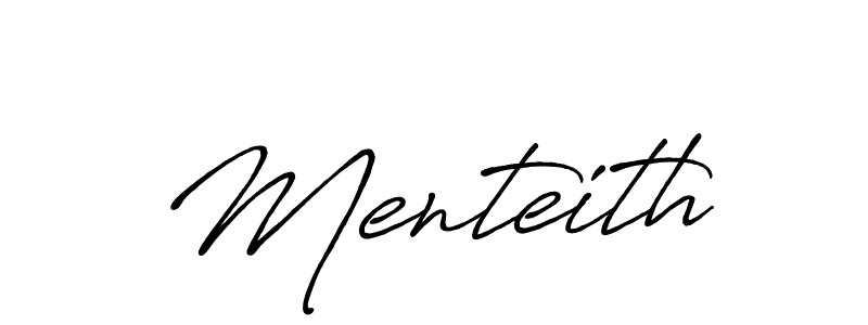Create a beautiful signature design for name Menteith. With this signature (Antro_Vectra_Bolder) fonts, you can make a handwritten signature for free. Menteith signature style 7 images and pictures png