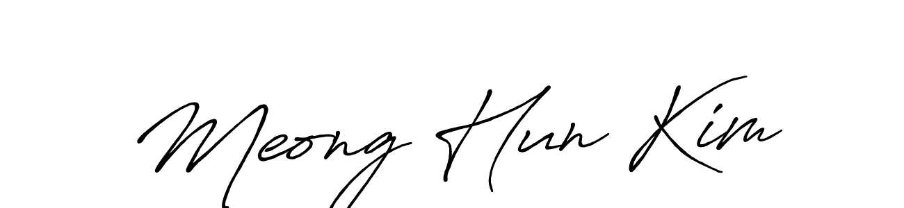 How to Draw Meong Hun Kim signature style? Antro_Vectra_Bolder is a latest design signature styles for name Meong Hun Kim. Meong Hun Kim signature style 7 images and pictures png