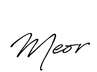 How to make Meor name signature. Use Antro_Vectra_Bolder style for creating short signs online. This is the latest handwritten sign. Meor signature style 7 images and pictures png
