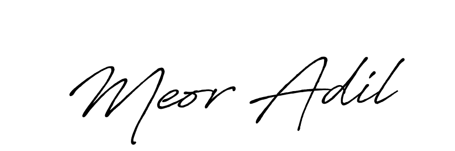 Make a beautiful signature design for name Meor Adil. Use this online signature maker to create a handwritten signature for free. Meor Adil signature style 7 images and pictures png