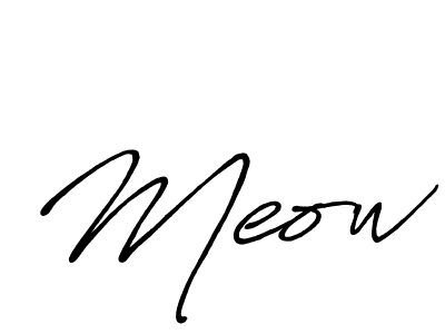 Design your own signature with our free online signature maker. With this signature software, you can create a handwritten (Antro_Vectra_Bolder) signature for name Meow. Meow signature style 7 images and pictures png