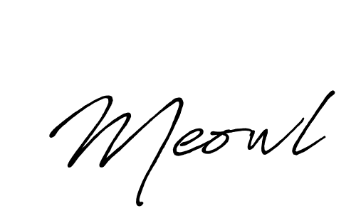 The best way (Antro_Vectra_Bolder) to make a short signature is to pick only two or three words in your name. The name Meowl include a total of six letters. For converting this name. Meowl signature style 7 images and pictures png