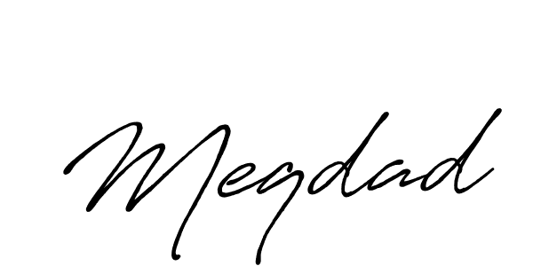 Once you've used our free online signature maker to create your best signature Antro_Vectra_Bolder style, it's time to enjoy all of the benefits that Meqdad name signing documents. Meqdad signature style 7 images and pictures png