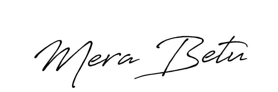 You can use this online signature creator to create a handwritten signature for the name Mera Betu. This is the best online autograph maker. Mera Betu signature style 7 images and pictures png