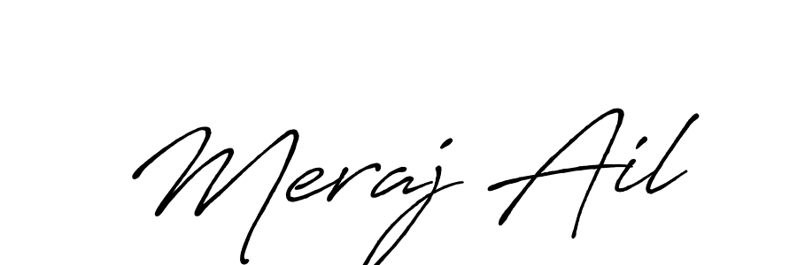 This is the best signature style for the Meraj Ail name. Also you like these signature font (Antro_Vectra_Bolder). Mix name signature. Meraj Ail signature style 7 images and pictures png