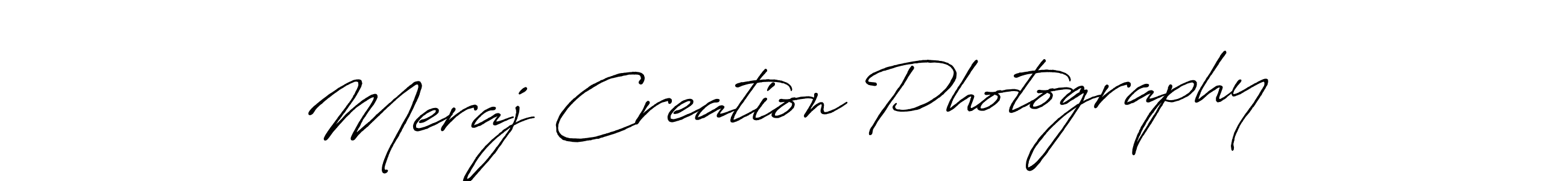 Similarly Antro_Vectra_Bolder is the best handwritten signature design. Signature creator online .You can use it as an online autograph creator for name Meraj Creation Photography. Meraj Creation Photography signature style 7 images and pictures png