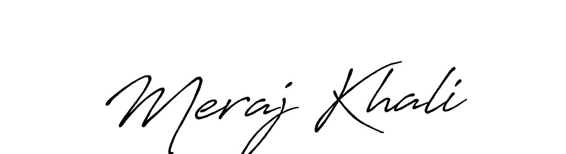 Make a beautiful signature design for name Meraj Khali. Use this online signature maker to create a handwritten signature for free. Meraj Khali signature style 7 images and pictures png