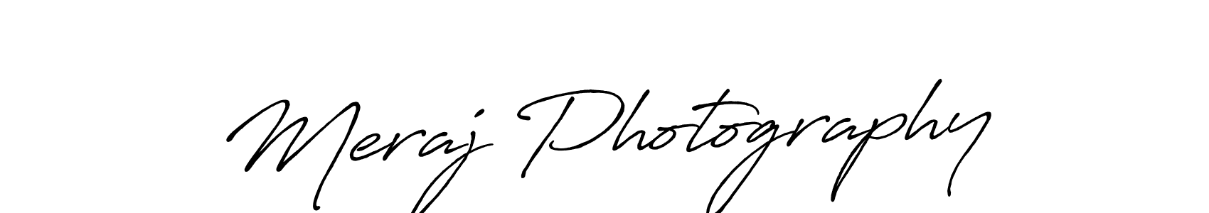 It looks lik you need a new signature style for name Meraj Photography. Design unique handwritten (Antro_Vectra_Bolder) signature with our free signature maker in just a few clicks. Meraj Photography signature style 7 images and pictures png