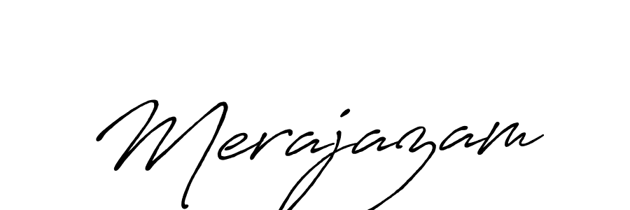 Once you've used our free online signature maker to create your best signature Antro_Vectra_Bolder style, it's time to enjoy all of the benefits that Merajazam name signing documents. Merajazam signature style 7 images and pictures png