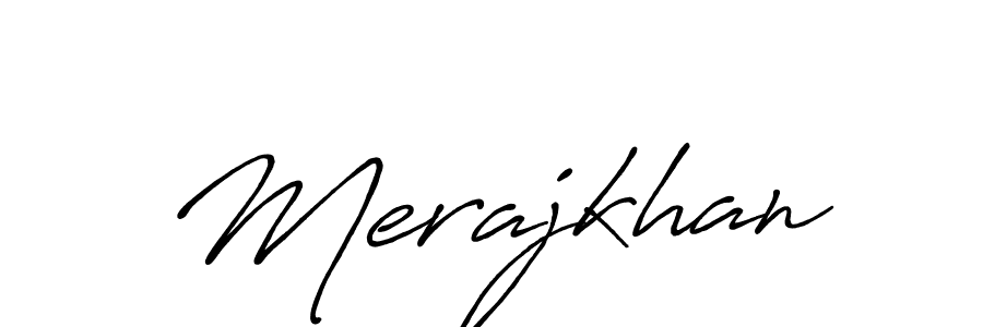 It looks lik you need a new signature style for name Merajkhan. Design unique handwritten (Antro_Vectra_Bolder) signature with our free signature maker in just a few clicks. Merajkhan signature style 7 images and pictures png