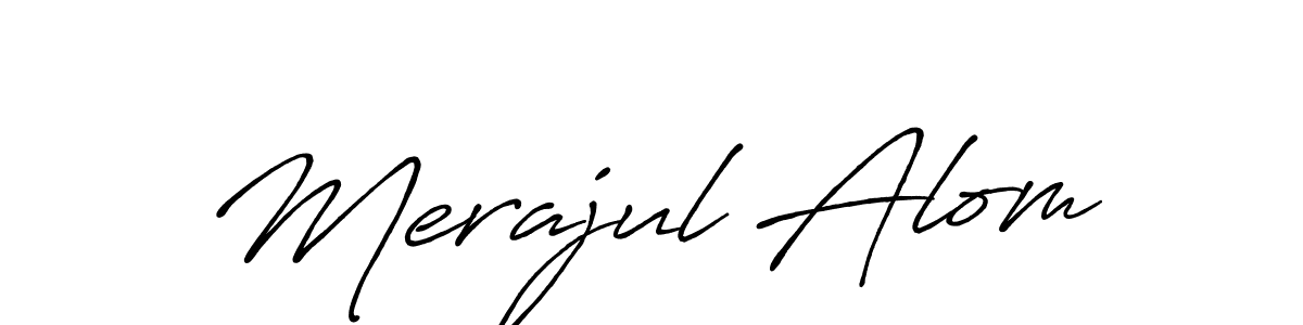 Once you've used our free online signature maker to create your best signature Antro_Vectra_Bolder style, it's time to enjoy all of the benefits that Merajul Alom name signing documents. Merajul Alom signature style 7 images and pictures png