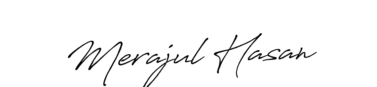 The best way (Antro_Vectra_Bolder) to make a short signature is to pick only two or three words in your name. The name Merajul Hasan include a total of six letters. For converting this name. Merajul Hasan signature style 7 images and pictures png