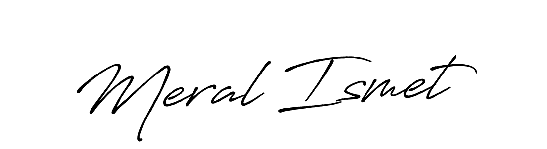 The best way (Antro_Vectra_Bolder) to make a short signature is to pick only two or three words in your name. The name Meral Ismet include a total of six letters. For converting this name. Meral Ismet signature style 7 images and pictures png