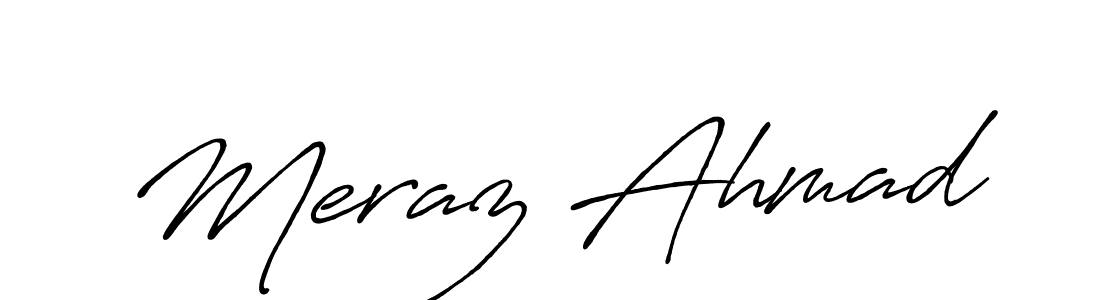 if you are searching for the best signature style for your name Meraz Ahmad. so please give up your signature search. here we have designed multiple signature styles  using Antro_Vectra_Bolder. Meraz Ahmad signature style 7 images and pictures png