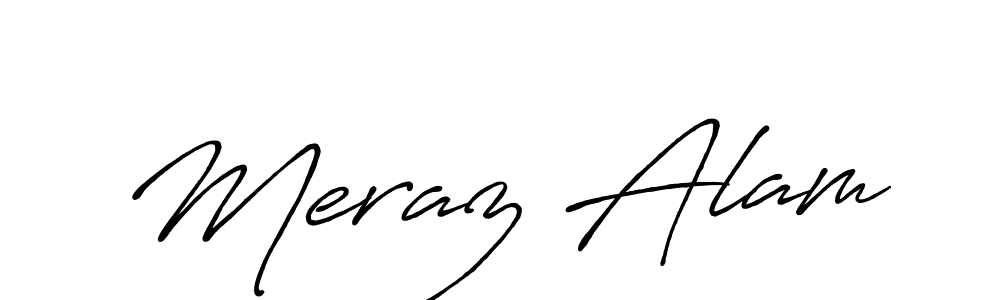 Meraz Alam stylish signature style. Best Handwritten Sign (Antro_Vectra_Bolder) for my name. Handwritten Signature Collection Ideas for my name Meraz Alam. Meraz Alam signature style 7 images and pictures png