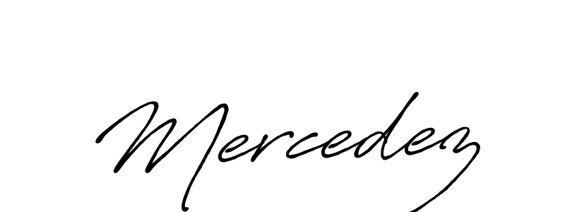 Design your own signature with our free online signature maker. With this signature software, you can create a handwritten (Antro_Vectra_Bolder) signature for name Mercedez. Mercedez signature style 7 images and pictures png