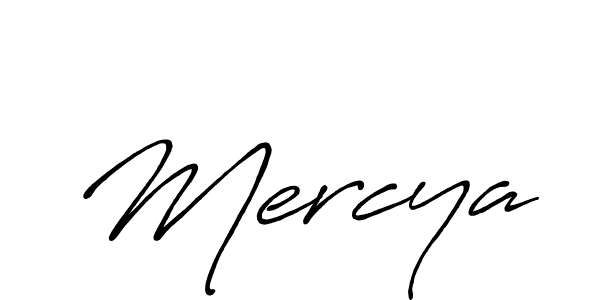 Create a beautiful signature design for name Mercya. With this signature (Antro_Vectra_Bolder) fonts, you can make a handwritten signature for free. Mercya signature style 7 images and pictures png