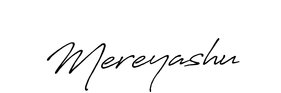 Make a beautiful signature design for name Mereyashu. With this signature (Antro_Vectra_Bolder) style, you can create a handwritten signature for free. Mereyashu signature style 7 images and pictures png