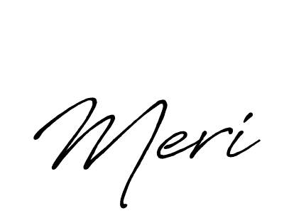 How to make Meri signature? Antro_Vectra_Bolder is a professional autograph style. Create handwritten signature for Meri name. Meri signature style 7 images and pictures png