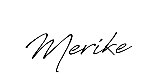 How to make Merike name signature. Use Antro_Vectra_Bolder style for creating short signs online. This is the latest handwritten sign. Merike signature style 7 images and pictures png