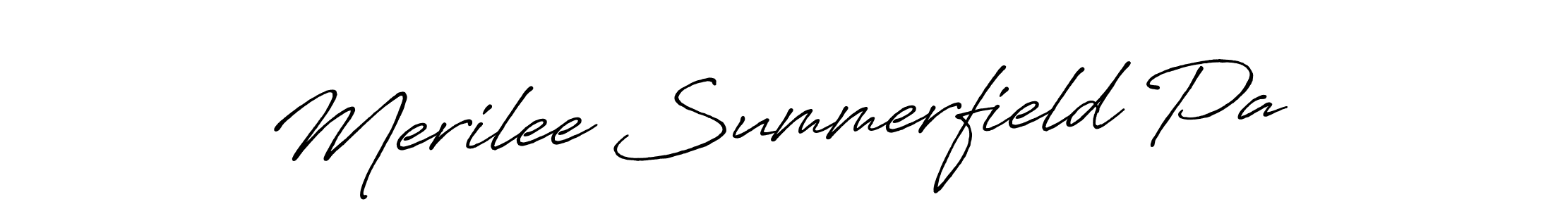 Also we have Merilee Summerfield Pa name is the best signature style. Create professional handwritten signature collection using Antro_Vectra_Bolder autograph style. Merilee Summerfield Pa signature style 7 images and pictures png