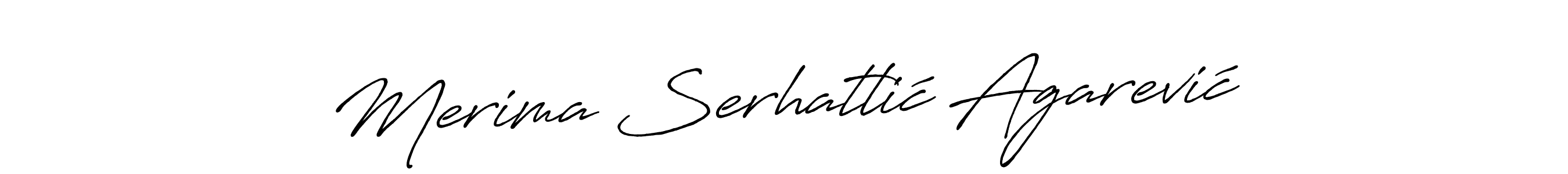 This is the best signature style for the Merima Serhatlić Agarević name. Also you like these signature font (Antro_Vectra_Bolder). Mix name signature. Merima Serhatlić Agarević signature style 7 images and pictures png