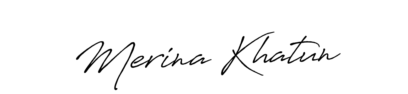 Make a beautiful signature design for name Merina Khatun. Use this online signature maker to create a handwritten signature for free. Merina Khatun signature style 7 images and pictures png