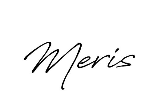 The best way (Antro_Vectra_Bolder) to make a short signature is to pick only two or three words in your name. The name Meris include a total of six letters. For converting this name. Meris signature style 7 images and pictures png