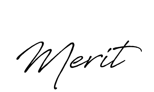 Also You can easily find your signature by using the search form. We will create Merit name handwritten signature images for you free of cost using Antro_Vectra_Bolder sign style. Merit signature style 7 images and pictures png