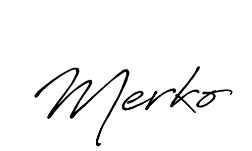 Design your own signature with our free online signature maker. With this signature software, you can create a handwritten (Antro_Vectra_Bolder) signature for name Merko. Merko signature style 7 images and pictures png