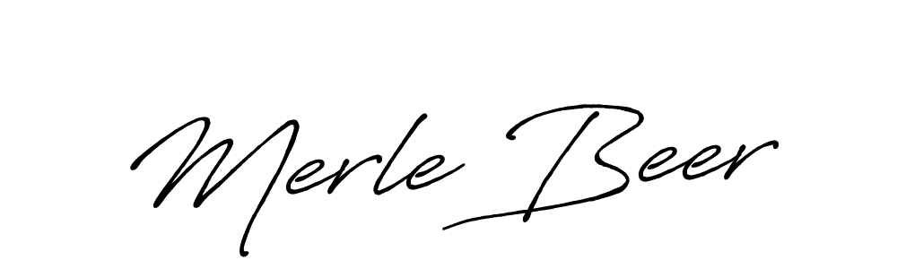 Use a signature maker to create a handwritten signature online. With this signature software, you can design (Antro_Vectra_Bolder) your own signature for name Merle Beer. Merle Beer signature style 7 images and pictures png