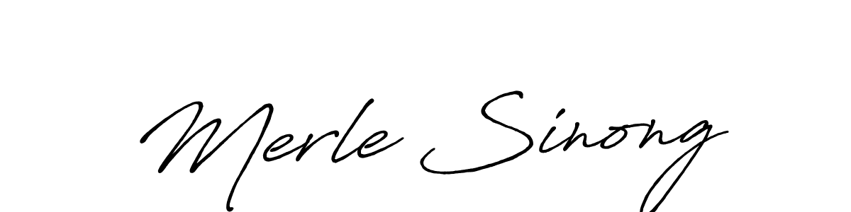 Once you've used our free online signature maker to create your best signature Antro_Vectra_Bolder style, it's time to enjoy all of the benefits that Merle Sinong name signing documents. Merle Sinong signature style 7 images and pictures png