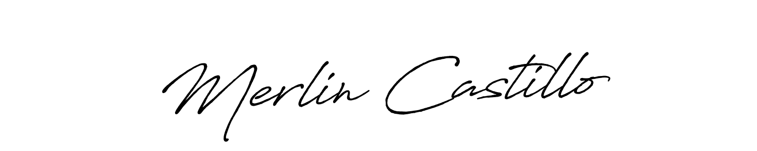 It looks lik you need a new signature style for name Merlin Castillo. Design unique handwritten (Antro_Vectra_Bolder) signature with our free signature maker in just a few clicks. Merlin Castillo signature style 7 images and pictures png