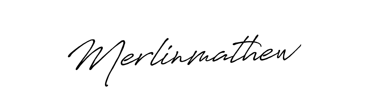 Also we have Merlinmathew name is the best signature style. Create professional handwritten signature collection using Antro_Vectra_Bolder autograph style. Merlinmathew signature style 7 images and pictures png