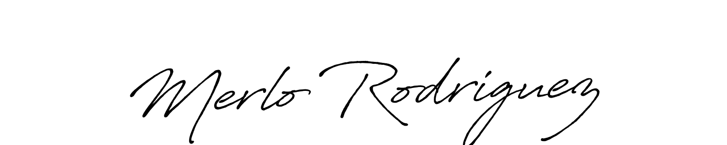 Also we have Merlo Rodriguez name is the best signature style. Create professional handwritten signature collection using Antro_Vectra_Bolder autograph style. Merlo Rodriguez signature style 7 images and pictures png