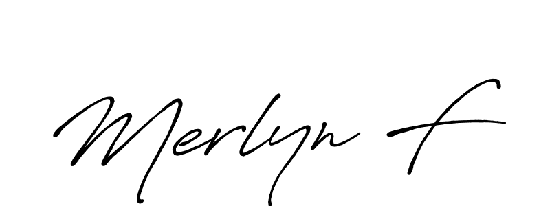 Antro_Vectra_Bolder is a professional signature style that is perfect for those who want to add a touch of class to their signature. It is also a great choice for those who want to make their signature more unique. Get Merlyn F name to fancy signature for free. Merlyn F signature style 7 images and pictures png