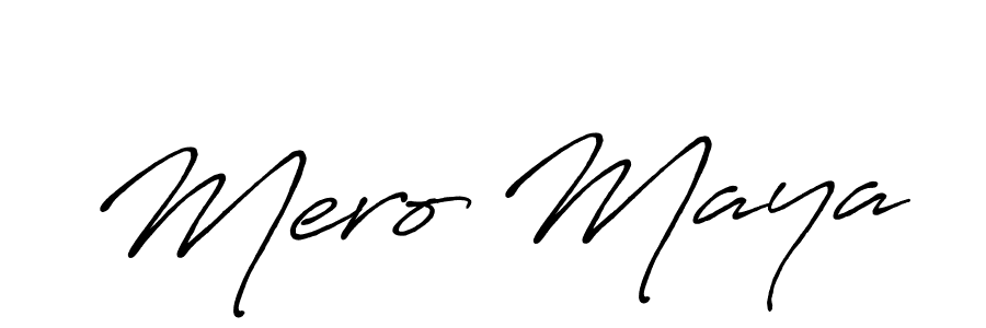 Here are the top 10 professional signature styles for the name Mero Maya. These are the best autograph styles you can use for your name. Mero Maya signature style 7 images and pictures png