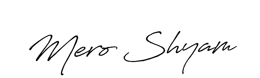Antro_Vectra_Bolder is a professional signature style that is perfect for those who want to add a touch of class to their signature. It is also a great choice for those who want to make their signature more unique. Get Mero Shyam name to fancy signature for free. Mero Shyam signature style 7 images and pictures png