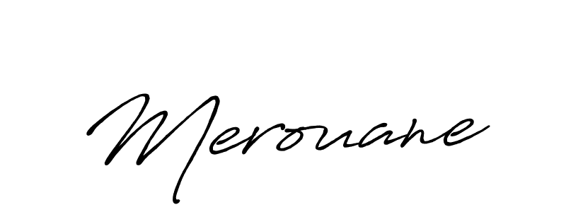 Design your own signature with our free online signature maker. With this signature software, you can create a handwritten (Antro_Vectra_Bolder) signature for name Merouane. Merouane signature style 7 images and pictures png