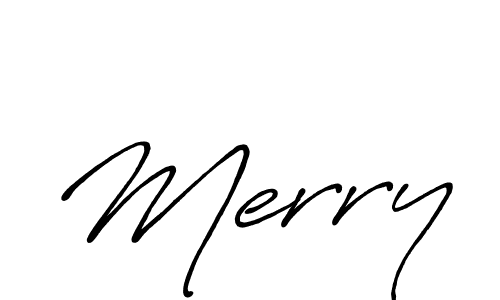 Design your own signature with our free online signature maker. With this signature software, you can create a handwritten (Antro_Vectra_Bolder) signature for name Merry. Merry signature style 7 images and pictures png