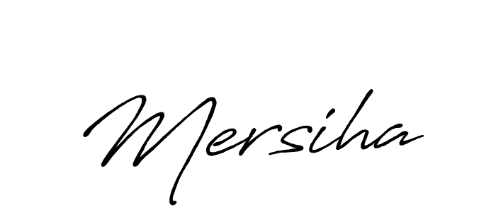 Design your own signature with our free online signature maker. With this signature software, you can create a handwritten (Antro_Vectra_Bolder) signature for name Mersiha. Mersiha signature style 7 images and pictures png