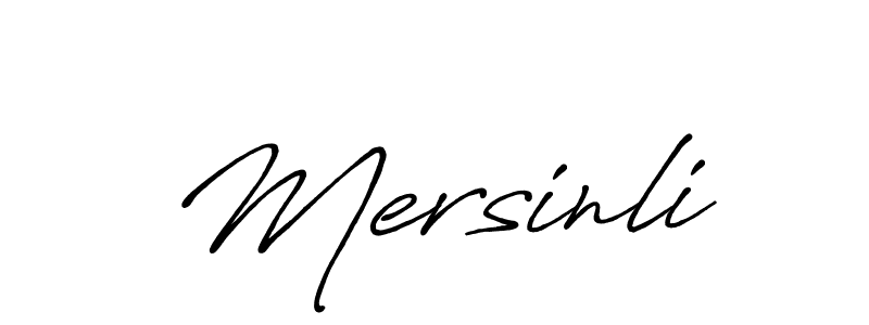 Create a beautiful signature design for name Mersinli. With this signature (Antro_Vectra_Bolder) fonts, you can make a handwritten signature for free. Mersinli signature style 7 images and pictures png