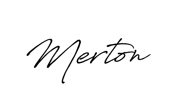 Also we have Merton name is the best signature style. Create professional handwritten signature collection using Antro_Vectra_Bolder autograph style. Merton signature style 7 images and pictures png
