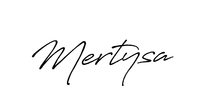 How to make Mertysa signature? Antro_Vectra_Bolder is a professional autograph style. Create handwritten signature for Mertysa name. Mertysa signature style 7 images and pictures png